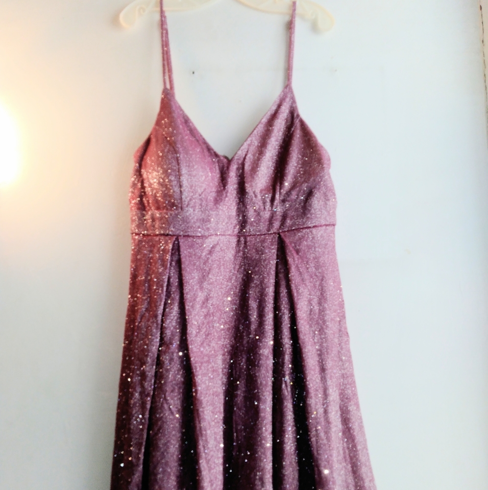 Pink and Silver Shimmer Party Dress